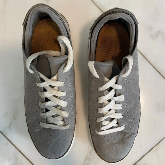 Dr Scholl’s sweet kicks gray suede & snakeskin support comfort sneakers size 8.5 - Picture 4 of 10